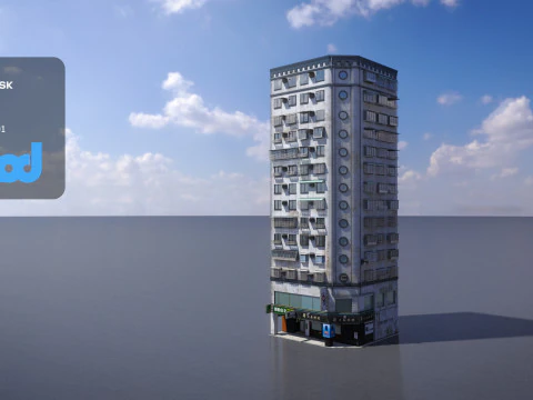 ТВ Дом 020 3D Модель