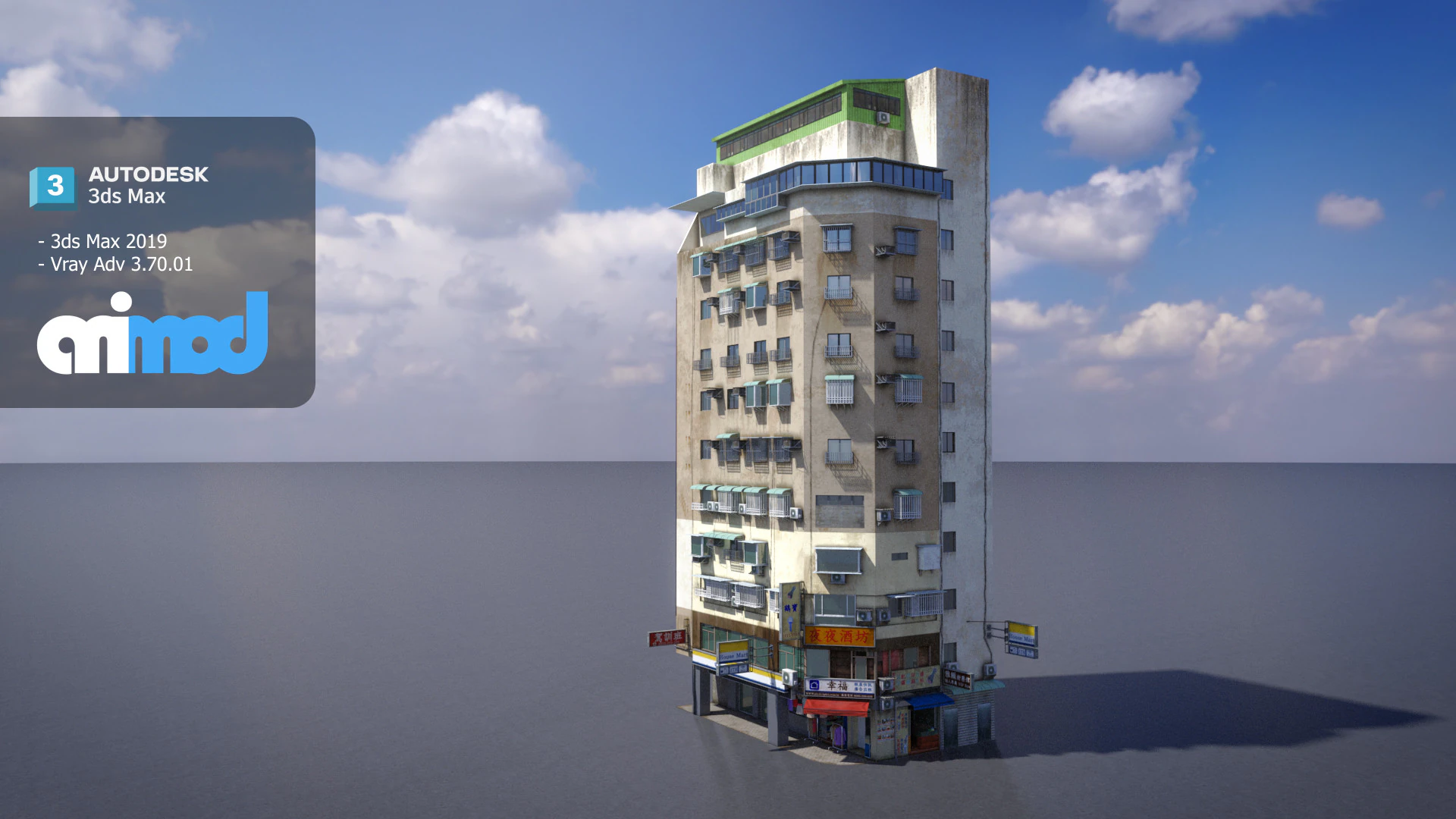 TW House 019 3D Model .c4d .max .obj .3ds .fbx .stl .blend