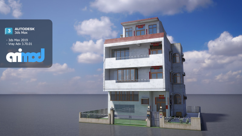 TW House 015 Modèle 3D .c4d .max .obj .3ds .fbx .stl .blend