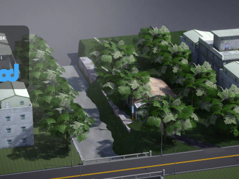 Вторая Индустриальная Дорога 003 3D Модель