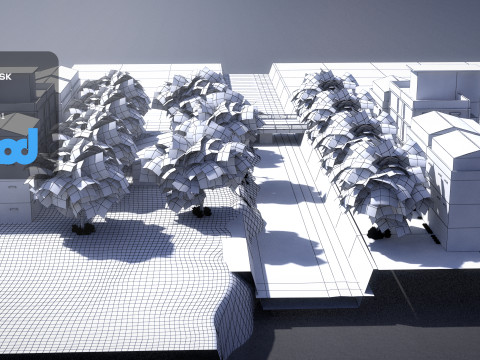 Tw Industrial Road 003 3D Модель
