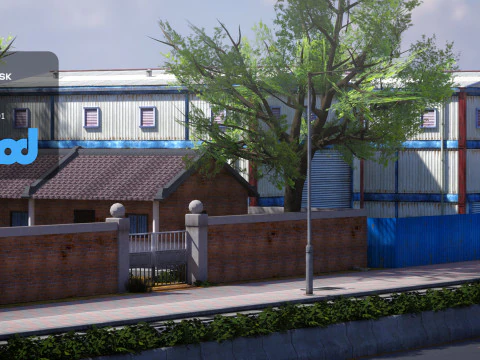 Tw Industrial Road 004 3D Model