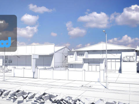 Tw Industrial Road 004 3D Model