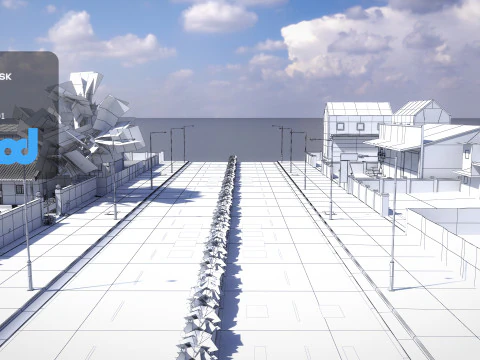 Tw Industrial Road 004 3D Model