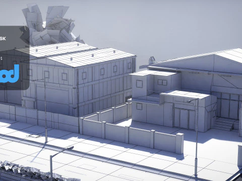 Tw Industrial Road 004 3D Model