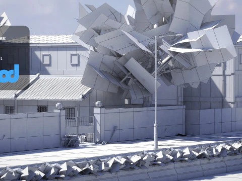 Tw Industrial Road 004 3D Model