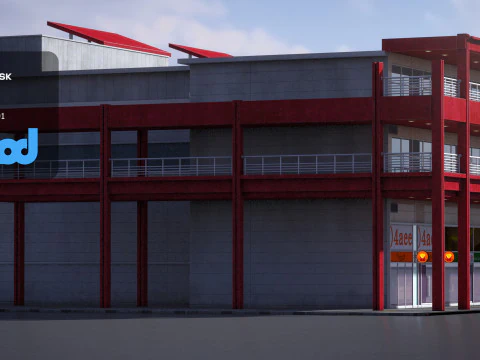 TW Xinyi Vieshow Side Building 3D Model