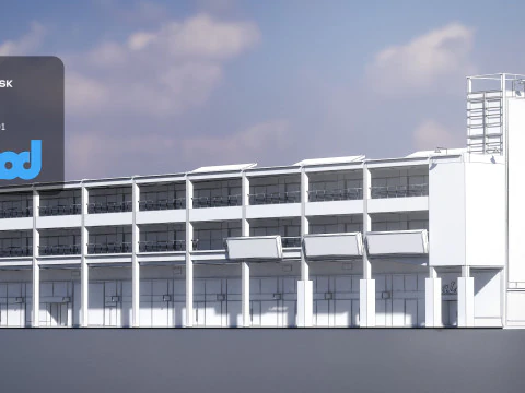 TW Xinyi Vieshow Side Building 3D Model