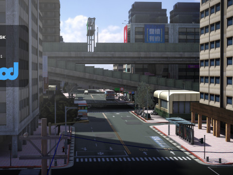 Tw Street Mrt Model 3D