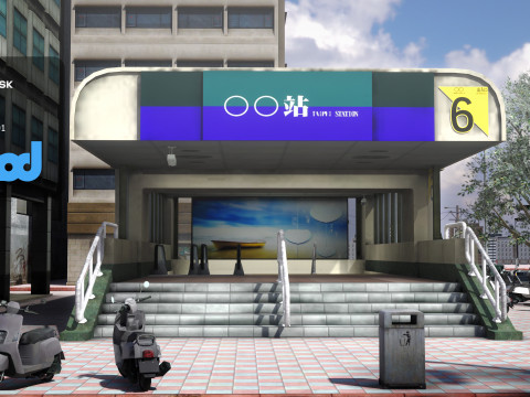 Tw Street Mrt Model 3D