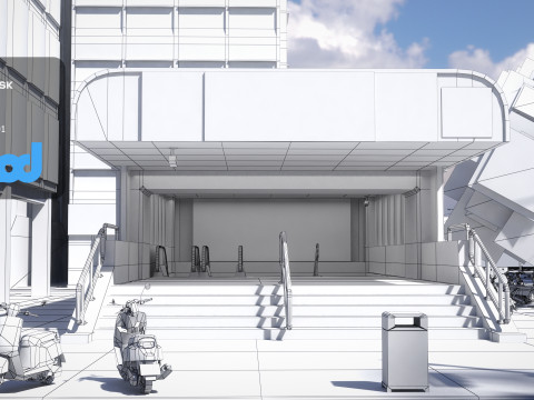 Tw Street Mrt Model 3D