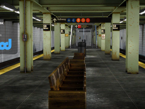 Stazione della metropolitana Modello 3D