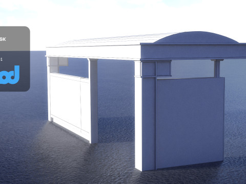 Japan Bus Station 3D Model