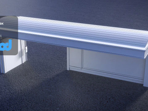 Japan Bus Station 3D Model