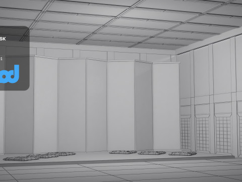 Japanese Dojo 3D 모델