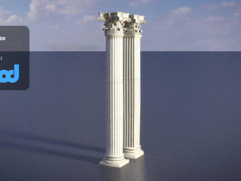 Roman Pillars 3D 模型