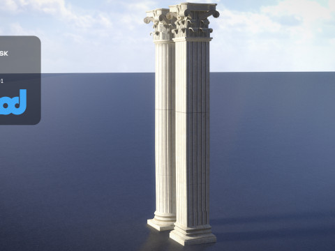 Roman Pillars 3D 模型