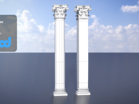 Roman Pillars 3D 模型
