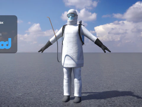 L'Uomo Disinfettore Modello 3D