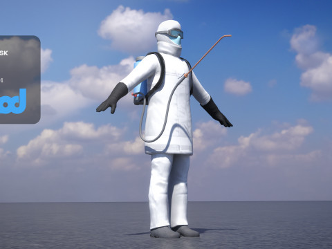 Disinfector Man 3D Model