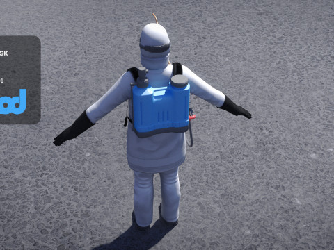 Disinfector Man 3D Model