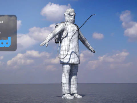 Homem Desinfetador Modelo 3D