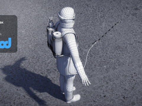 Disinfector Man 3D Model