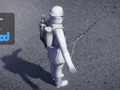 Homem Desinfetador Modelo 3D