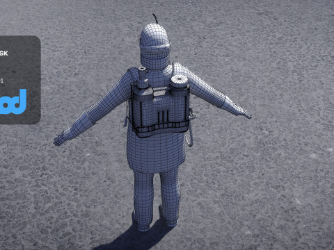 Disinfector Man 3D Model