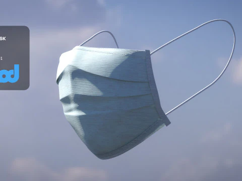 Surgical Mask 3D Model