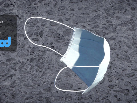 Surgical Mask 3D Model