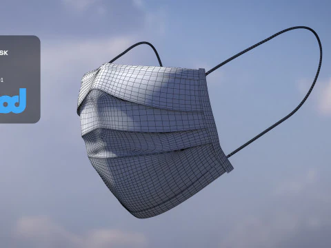 Surgical Mask 3D Model