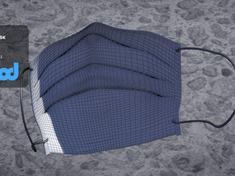 Surgical Mask 3D Model