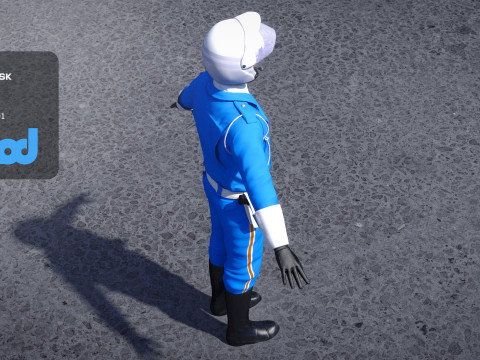 Japanese Traffic Police 0003 Modello 3D