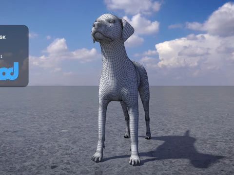 Dalmatian 3D Model