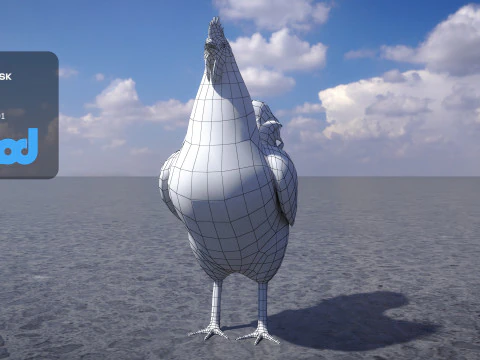 Gallo Modello 3D