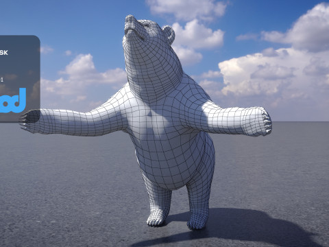 Brown Bear 3D Model