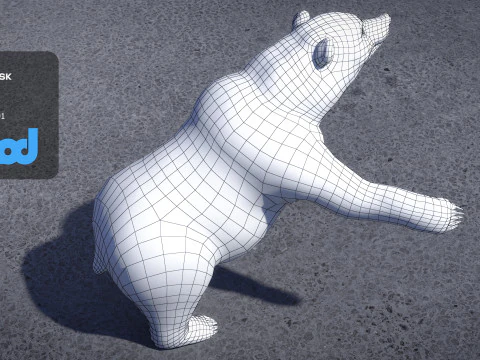 Brown Bear 3D Model