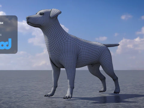 Jack Russell Terrier 3D Model
