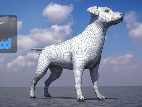 Jack Russell Terrier 3D Model