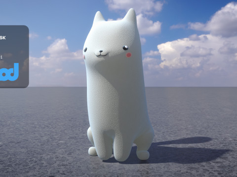 Cartoon Fox 3D Model