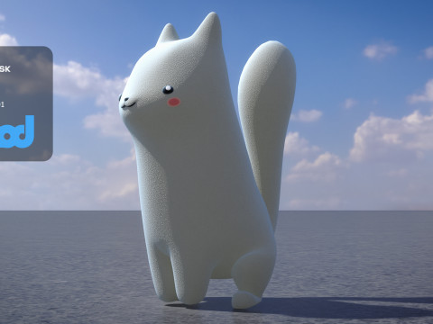 Cartoon Fox 3D-Modell