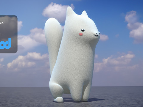 Cartoon Fox 3D-Modell