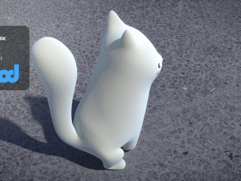 Cartoon Fox 3D-Modell