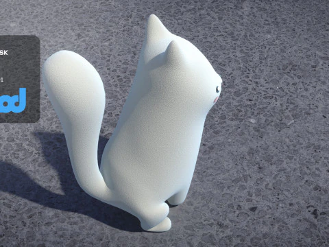 Cartoon Fox 3D Model