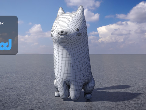 Cartoon Fox 3D-Modell