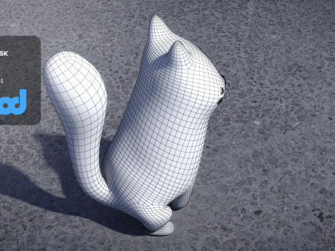 Cartoon Fox 3D-Modell
