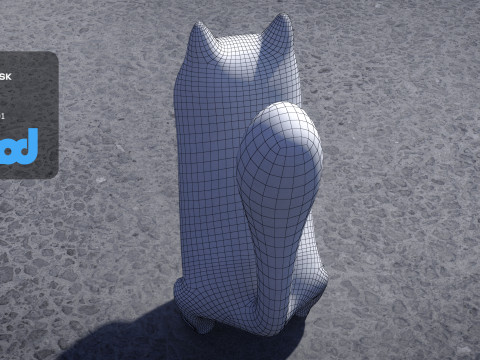 Cartoon Fox 3D-Modell