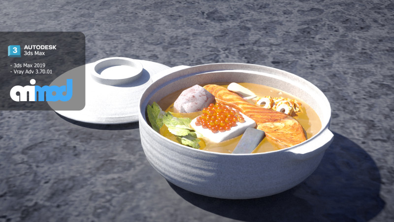 Japanese Hot Pot Modello 3D .c4d .max .obj .3ds .fbx .stl .blend