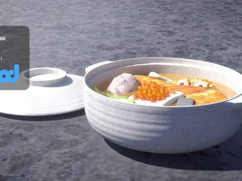 Japanese Hot Pot 3D Model